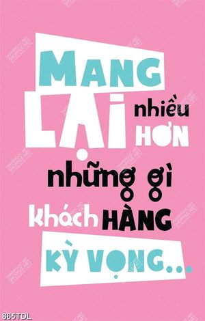 Tranh động lực chăm sóc khách hàng