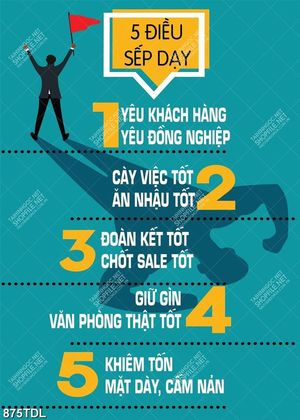 Tranh động lực 5 điều sếp dạy