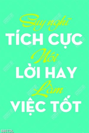 Tranh động lực tích cực nói lời hay