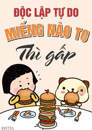 Tranh động lực độc lập tự do miếng nào to thì gấp