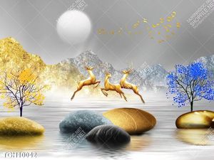 Tranh ghép theo bộ trang trí tường nhà độc đáo