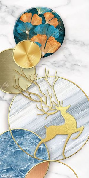 Tranh ghép tôn vẻ đẹp mảng tường trắng