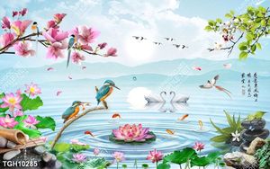 Tranh treo tường 3D đẹp cho phòng khách hiện đại