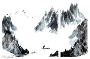 Tranh ghép tráng gương treo trang trí tường