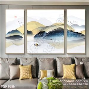 Tranh ghép núi non hữu tình