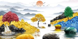Tranh treo tường phòng khách đẹp, sang trọng và hiện đại