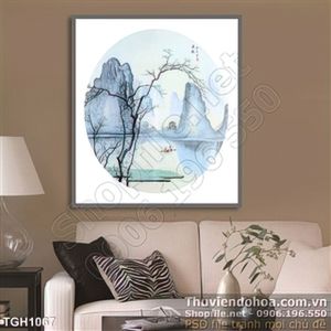 Tranh ghép sơn thủy hữu tình
