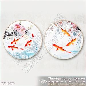 Tranh ghép cá chép đẹp