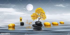Tranh decor phong cách nội thất tối giản