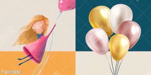 Tranh ghép theo bộ trang trí tường nhà độc đáo