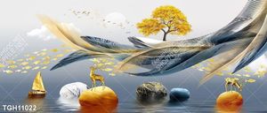 Tranh ghép tráng gương treo trang trí tường