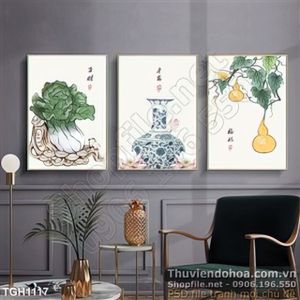 Tranh ghép phong thủy củ cải
