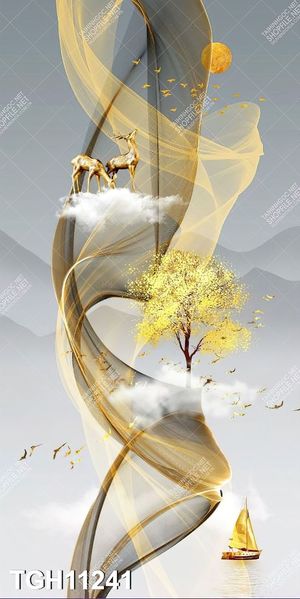 Tranh canvas decor phòng khách đẹp hiện đại