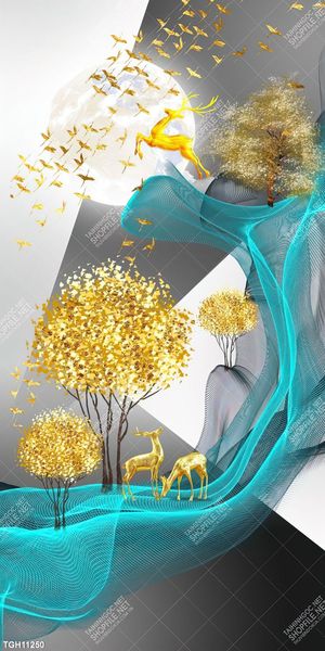 Tranh ghép tráng gương treo trang trí tường