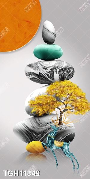 Tranh ghép theo bộ trang trí tường nhà độc đáo