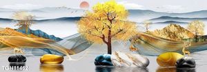 Tranh decor phong cách nội thất tối giản
