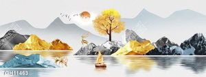 Tranh treo tường 3D đẹp cho phòng khách hiện đại