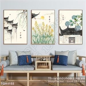Tranh ghép in vải canvas