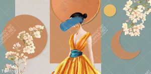 Tranh ghép tôn vẻ đẹp mảng tường trắng