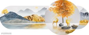 Tranh ghép 3d in vải canvas