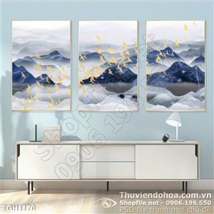 Tranh ghép phong thủy gạch men 3d