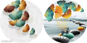 Tranh ghép tôn vẻ đẹp mảng tường trắng