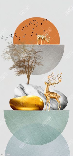 Tranh decor phong cách nội thất tối giản