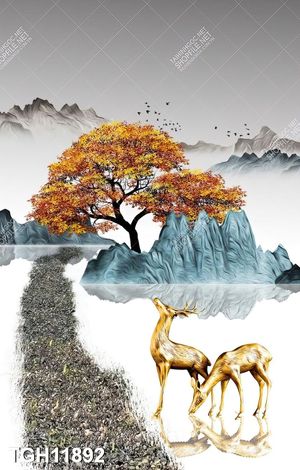 Tranh ghép 3d in vải canvas