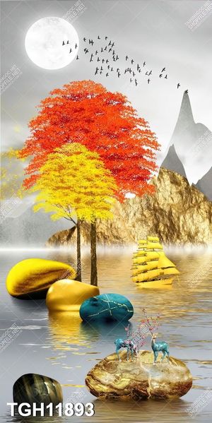 Tranh ghép tráng gương treo trang trí tường