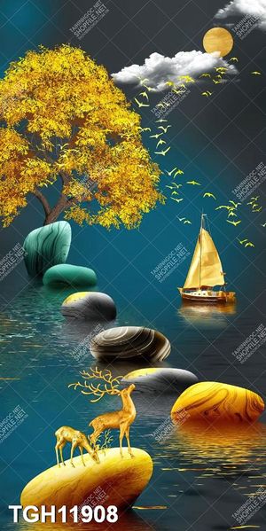 Tranh ghép tráng gương treo trang trí tường