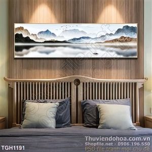 Tranh ghép khổ ngang nghệ thuật 3d in uv