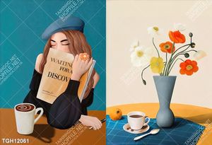 Tranh ghép tráng gương treo trang trí tường