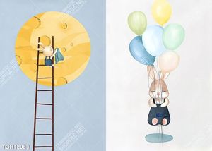 Tranh treo tường ghép bộ nhiều tấm đẹp hiện đại