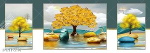 Tranh ghép tôn vẻ đẹp mảng tường trắng