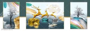 Tranh treo tường ghép bộ hiện đại và đẹp