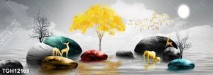 Tranh treo tường phòng khách đẹp, sang trọng và hiện đại