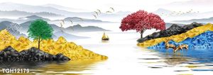 Tranh ghép tráng gương treo trang trí tường