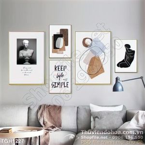 Tranh ghép bộ nghệ thuật 3d