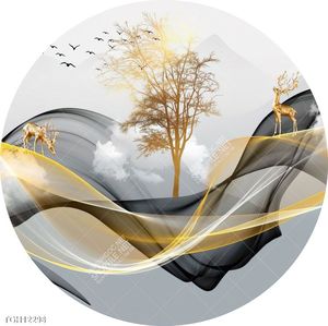Tranh ghép tráng gương treo trang trí tường