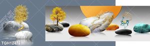 Tranh canvas decor phòng khách đẹp hiện đại