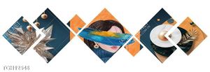 Tranh ghép tráng gương treo trang trí tường