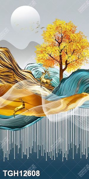 Tranh ghép 3d in vải canvas