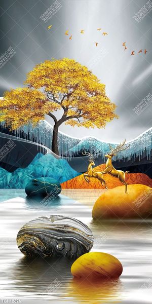 Tranh ghép tráng gương treo trang trí tường