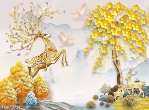 Tranh ghép tôn vẻ đẹp mảng tường trắng