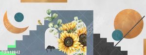 Tranh ghép 3d in vải canvas