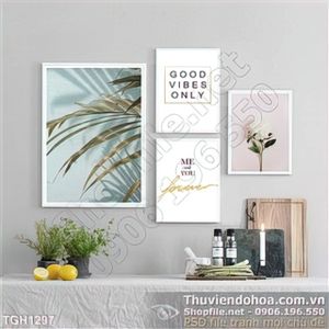 Tranh ghép lá dừa kho trang trí phòng khách