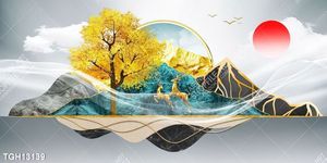 Tranh treo tường phòng khách đẹp, sang trọng và hiện đại