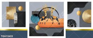 Tranh canvas decor phòng khách đẹp hiện đại