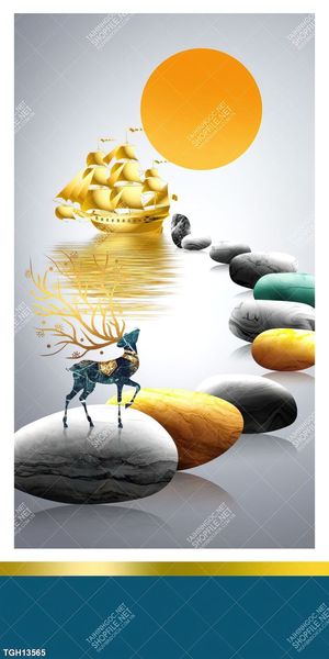 Tranh ghép theo bộ trang trí tường nhà độc đáo