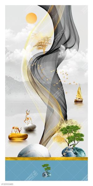 Tranh treo tường trang trí phong cảnh nghệ thuật 